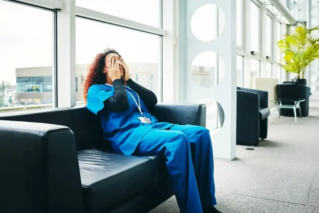 travel nurse stressed from nurse burn out
