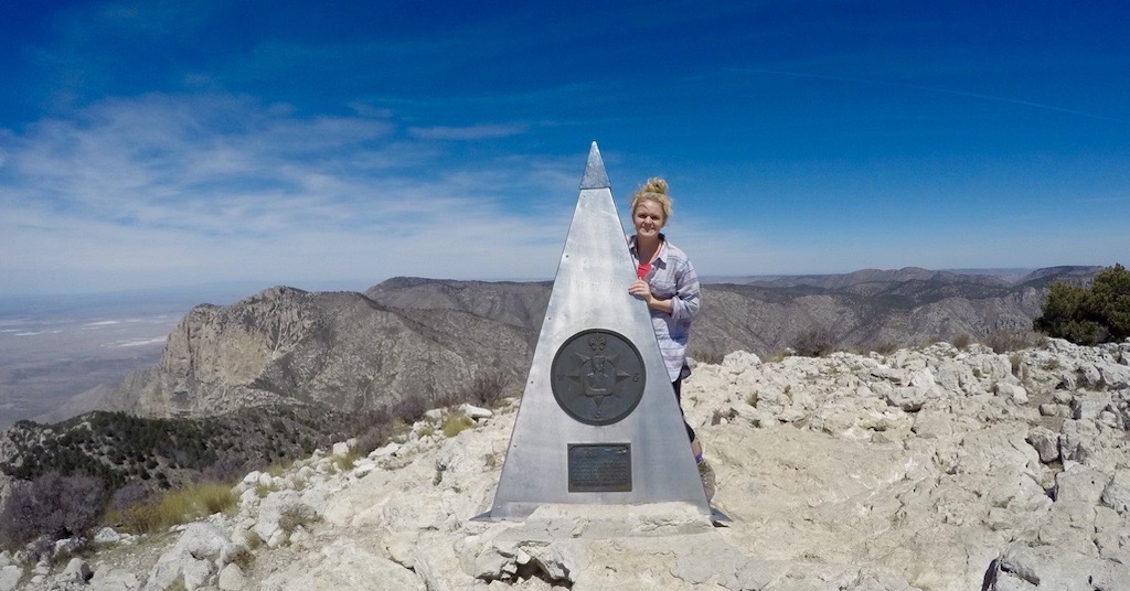 10 of the Best Things to Do in Texas on Assignment Hiker at Guadalupe Peak the highest point in Texas